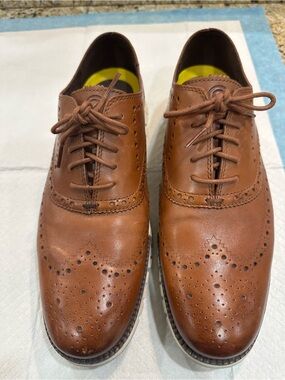 Cole Haan Brown Leather Wingtip Oxfords